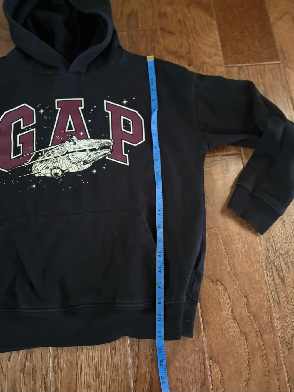 GAP Black Hoodie Star Wars Milennium Falcon size XL